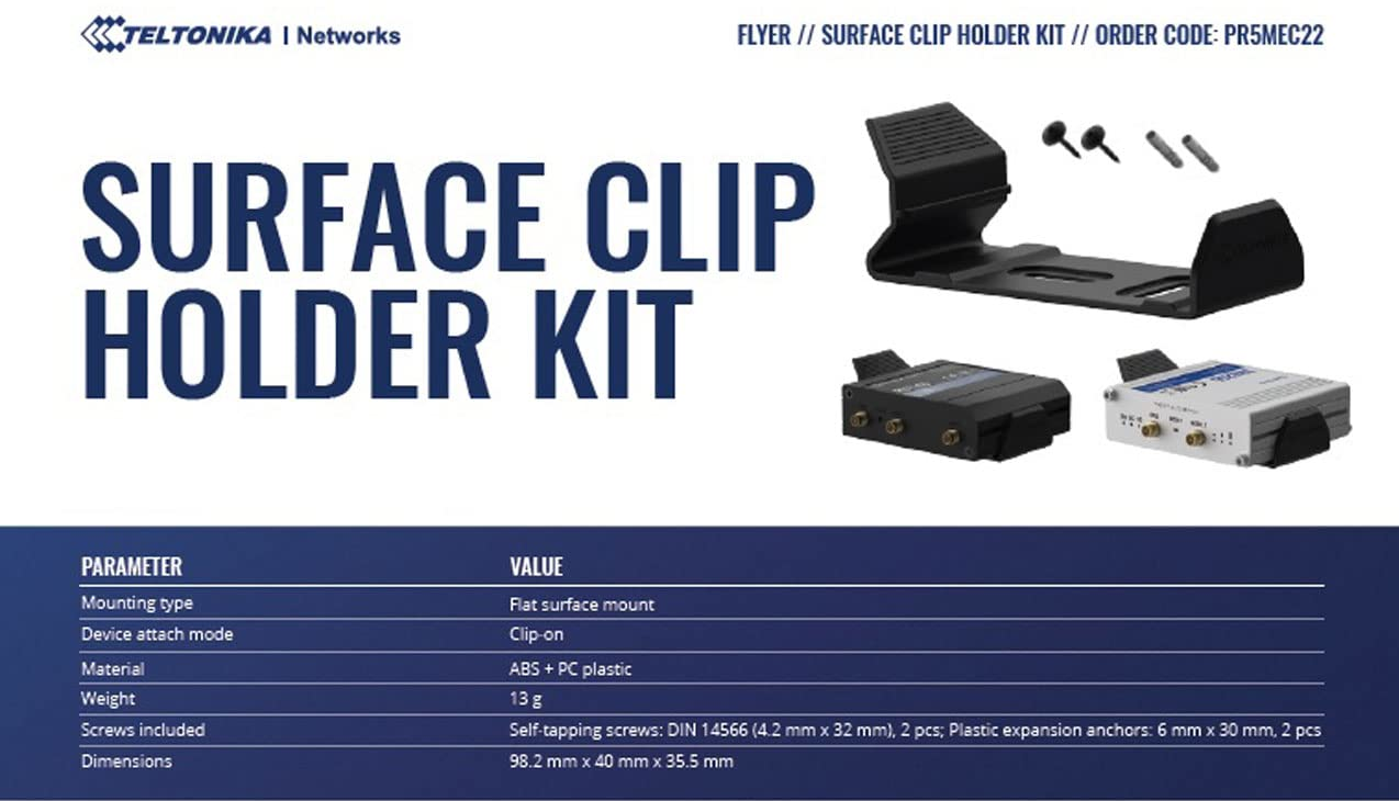 Bộ giá đỡ gắn bề mặt SURFACE CLIP HOLDER KIT (PR5MEC22)