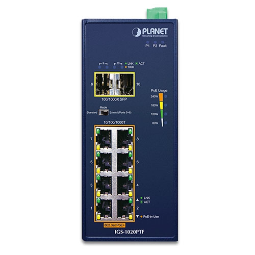 Switch công nghiệp Planet IGS-1020TF