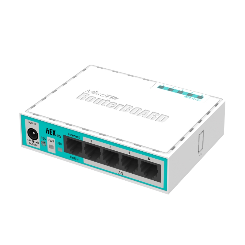 MikroTik RB750r2 (hEX lite)  Thiết bị cân bằng tải Router chịu tải 50-60 user