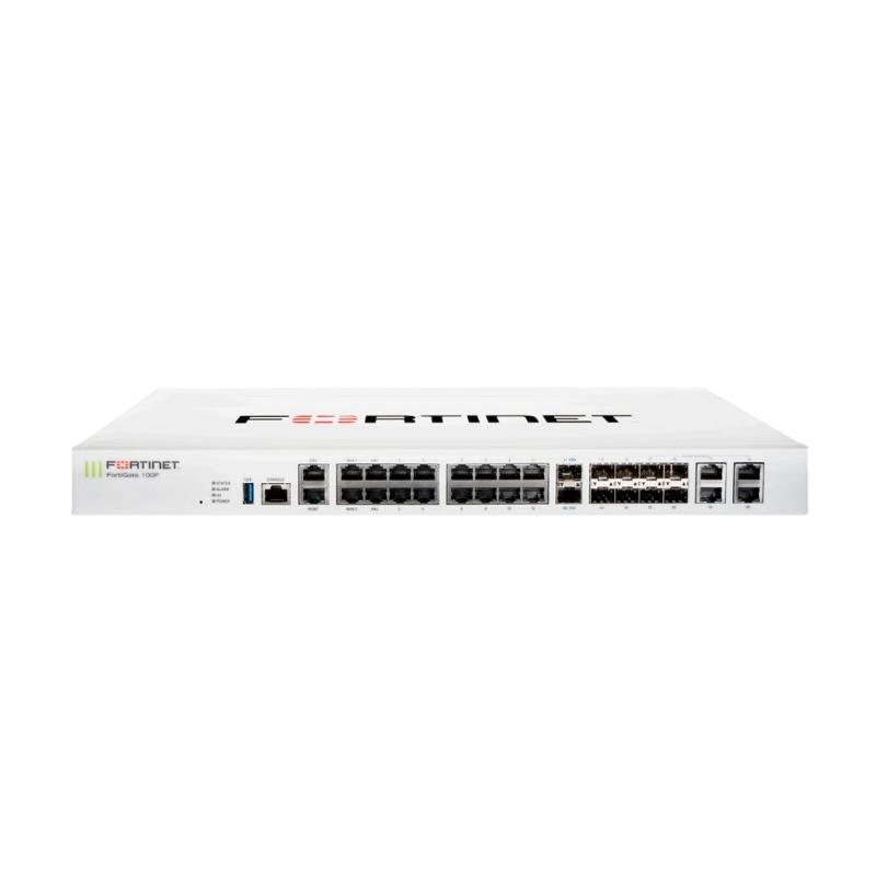 Firewall Fortinet FortiGate 100F (FG-100F)  Thiết bị tường lửa cho văn phòng doanh nghiệp 150 người dùng