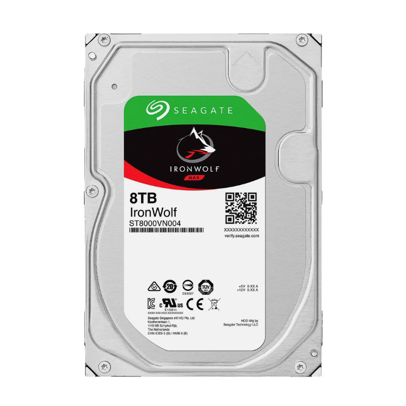 Ổ cứng HDD Seagate IronWolf 8TB (ST8000VN004) 3.5 inch  7200RPM  SATA  256MB Cache