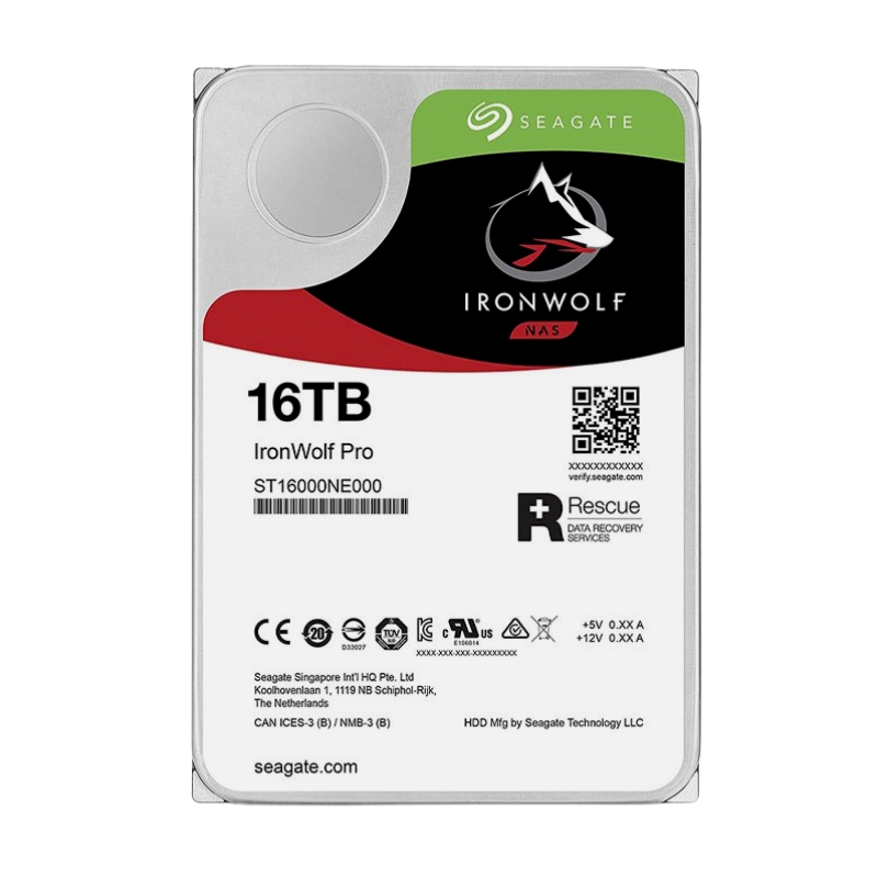 Ổ cứng HDD Seagate Ironwolf Pro 16TB (ST16000NT001) 3.5 inch  7200RPM  SATA  256MB Cache