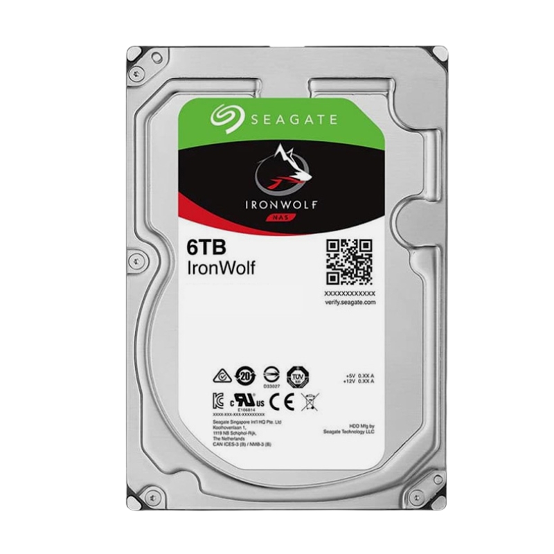 Ổ Cứng HDD Seagate IronWolf 6TB (ST6000VN006) 3.5 inch  5400RPM  SATA  256 MB Cache