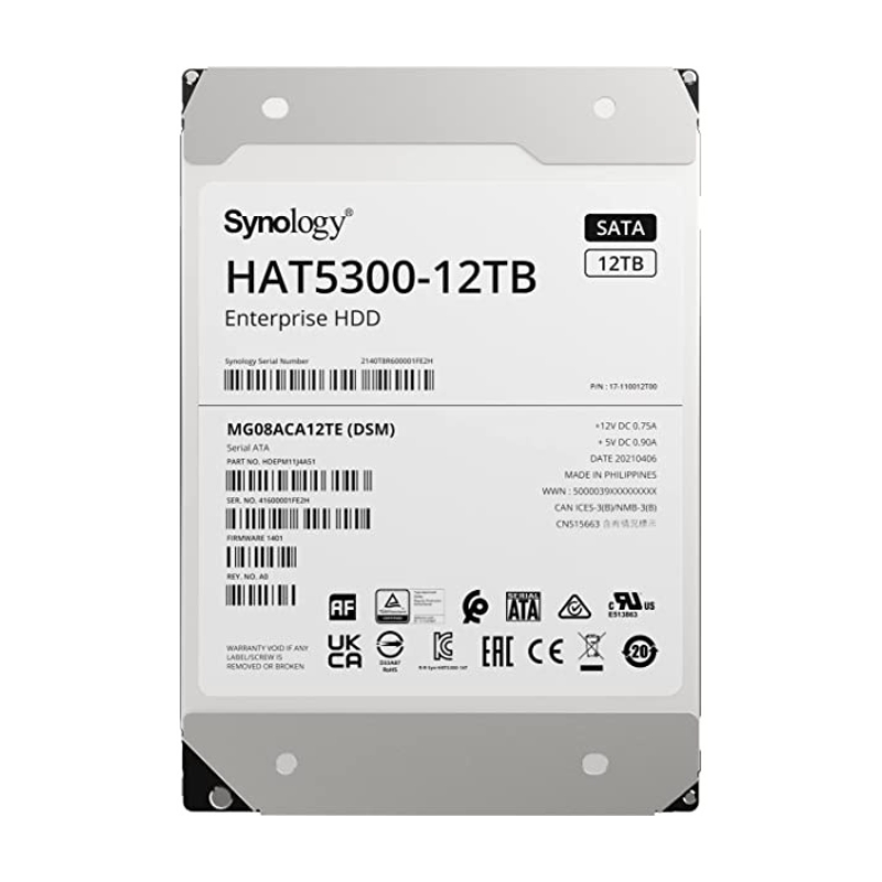 Ổ cứng HDD Synology HAT5300 12TB 3.5 inch 7200rpm  SATA 6Gb/s