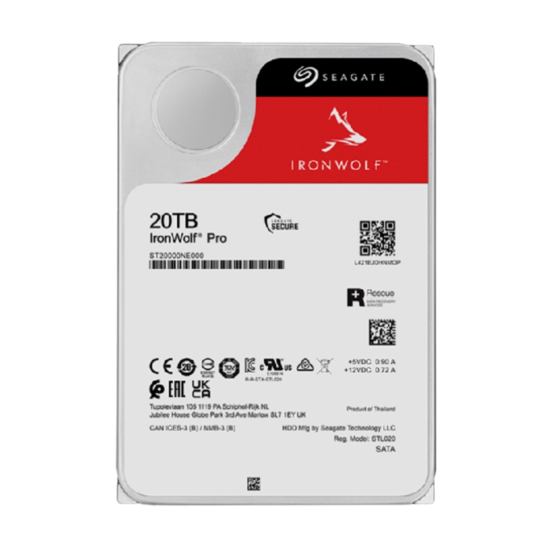 Ổ cứng HDD Seagate Ironwolf Pro 20TB (ST20000NT001) 3.5 inch  7200RPM  SATA3  256MB Cache