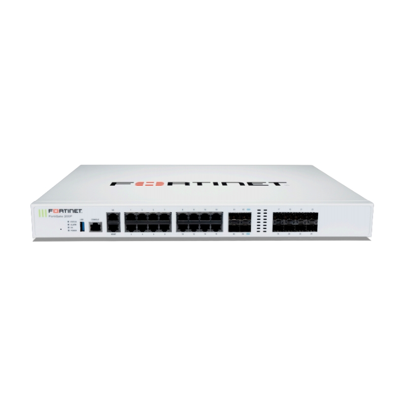 Firewall Fortinet FortiGate 200F (FG-200F)  thiết bị tường lửa đáp ứng cho 250 User