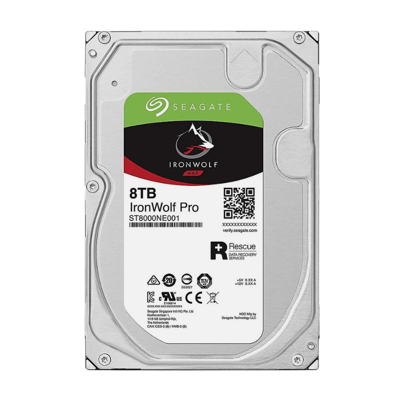 Ổ cứng HDD Seagate Ironwolf Pro 8TB (ST8000NT001) 3.5 inch  7200RPM  SATA  256MB Cache