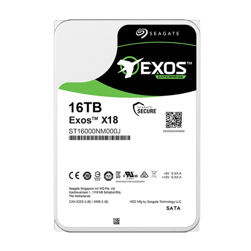 Seagate Exos 16TB X18 ST16000NM000J 7.2K RPM SATA-6Gb/s 3.5"