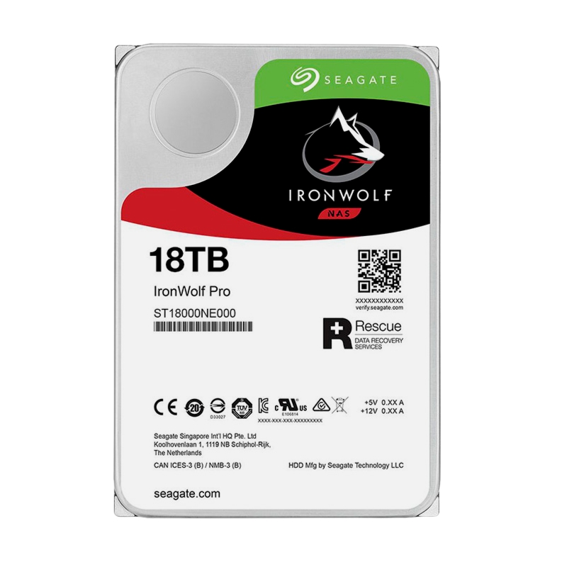 Ổ cứng HDD Seagate Ironwolf Pro 18TB (ST18000NT001) 3.5 inch  7200RPM  SATA  256MB Cache