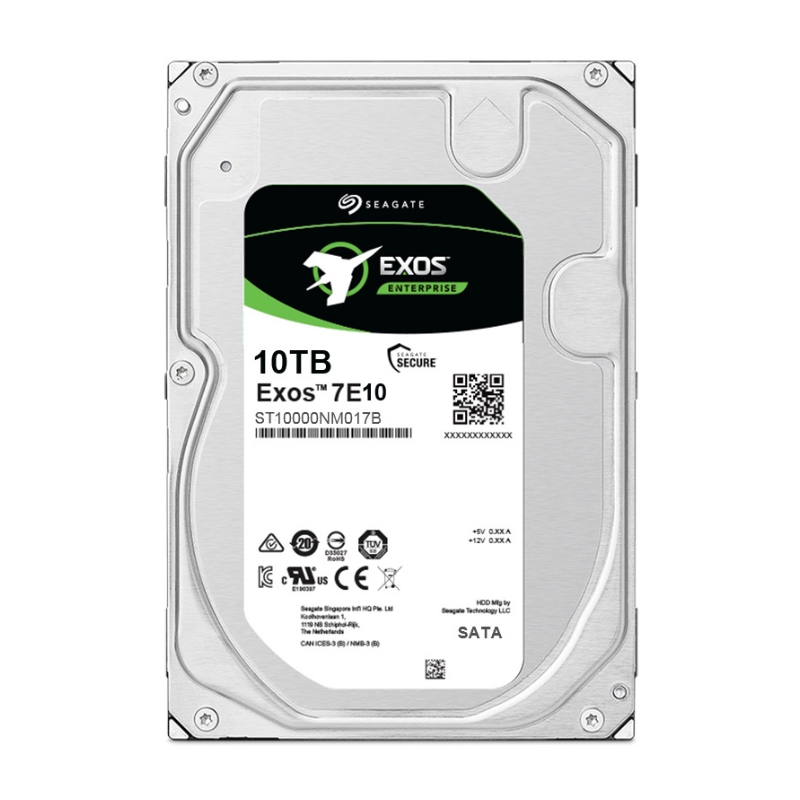 Seagate Exos 10TB 7E10 ST10000NM017B 7.2K RPM SATA-6Gb/s 3.5"