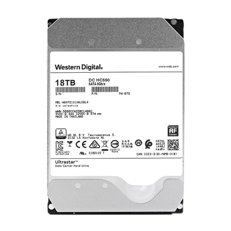 Ổ cứng WD Ultrastar DC HC550 18TB  3.5  SATA 3  512MB Cache  7200RPM  512e SE (0F38459)