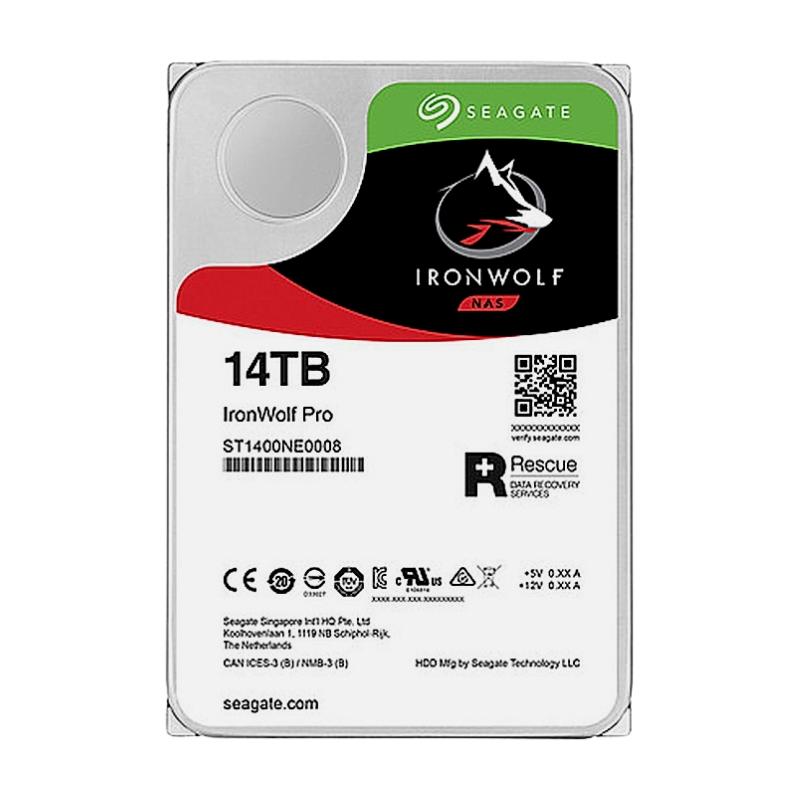 Ổ cứng HDD Seagate Ironwolf Pro 14TB (ST14000NT001) 3.5 inch  7200RPM  SATA  256MB Cache