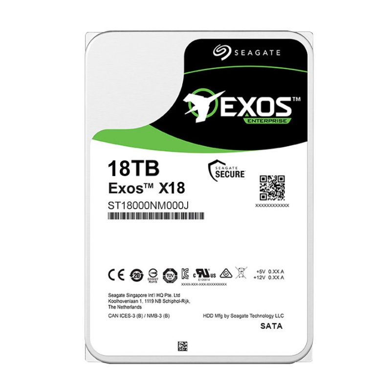 Seagate Exos 18TB X18 ST18000NM000J 7.2K RPM SATA-6Gb/s 3.5"