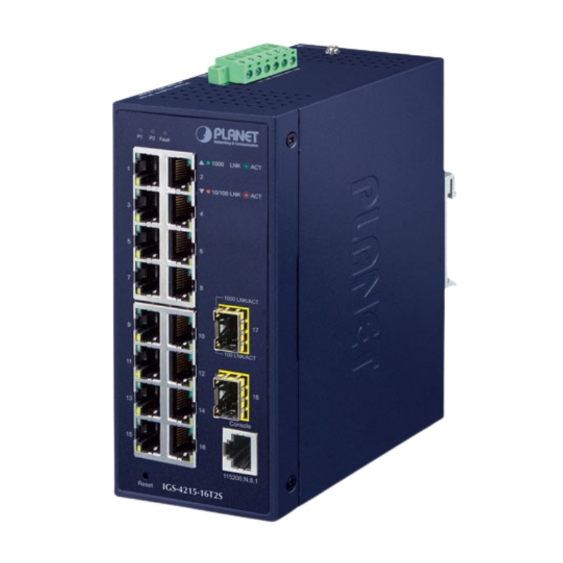 Planet IGS-4215-16T2S  Switch công nghiệp 16 port